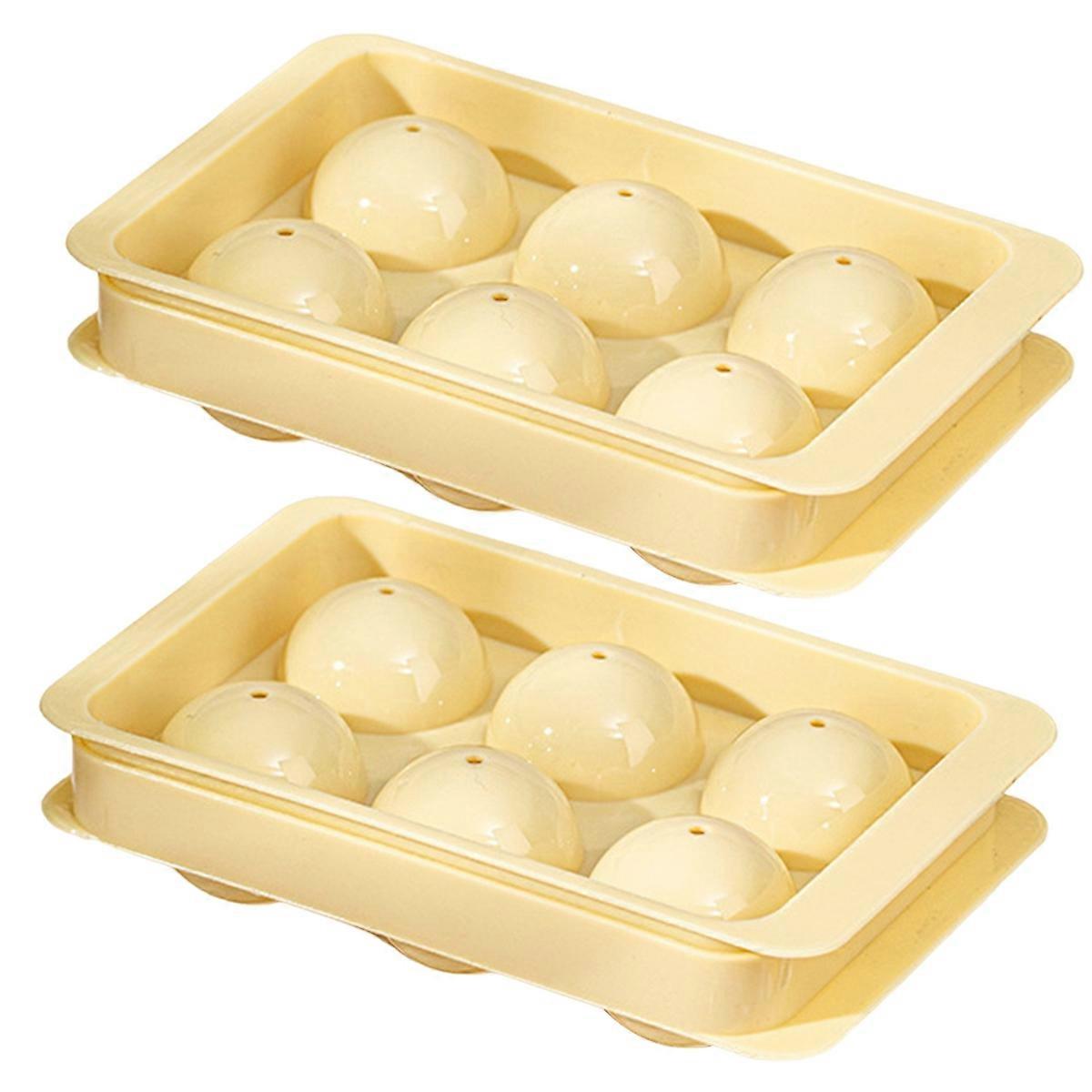 Large Ice Square Molds, 2 INCH Space-saving Ice Square Mold,Khaki