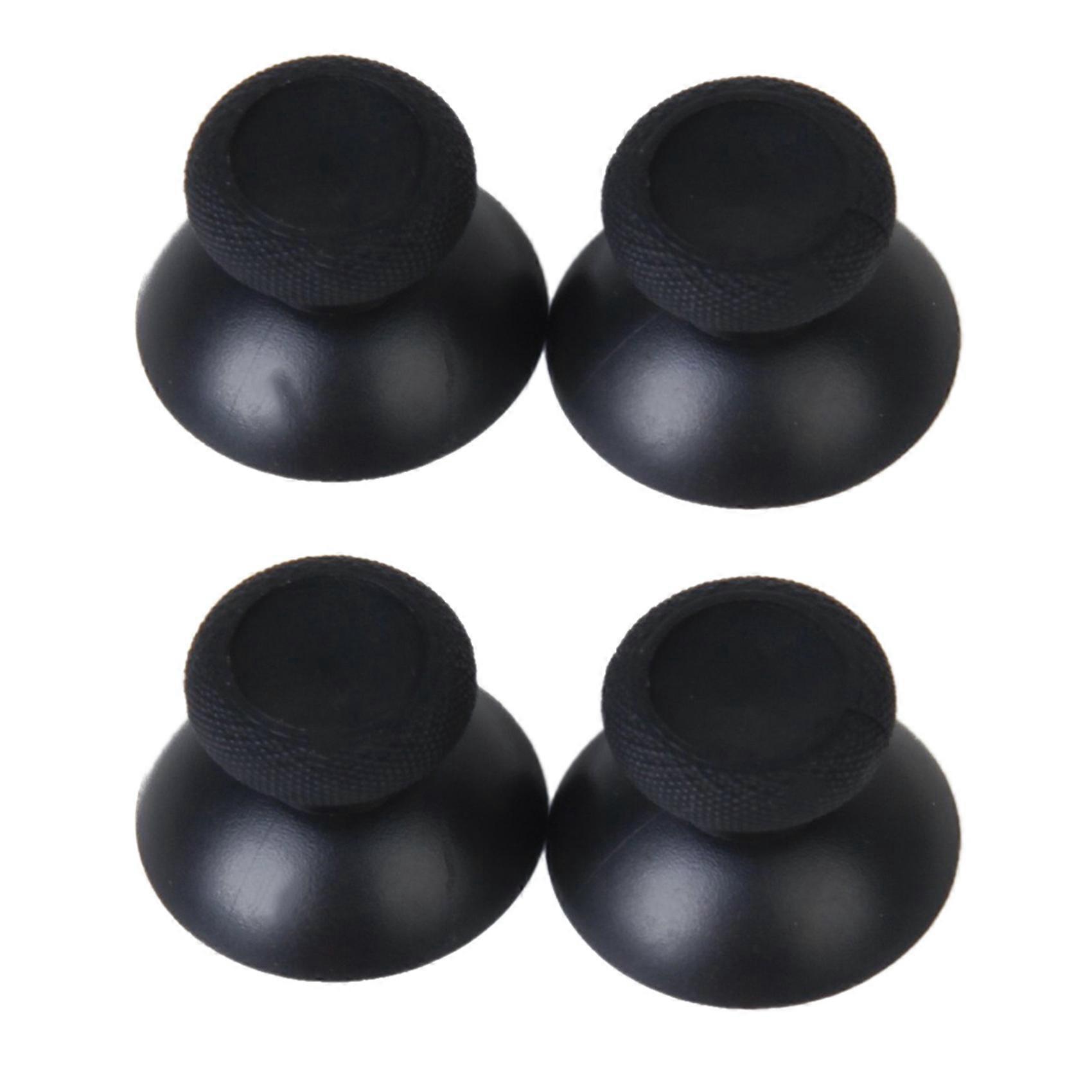 2 Pair Of Thumbstick Joystick Replacement for One Controller Black