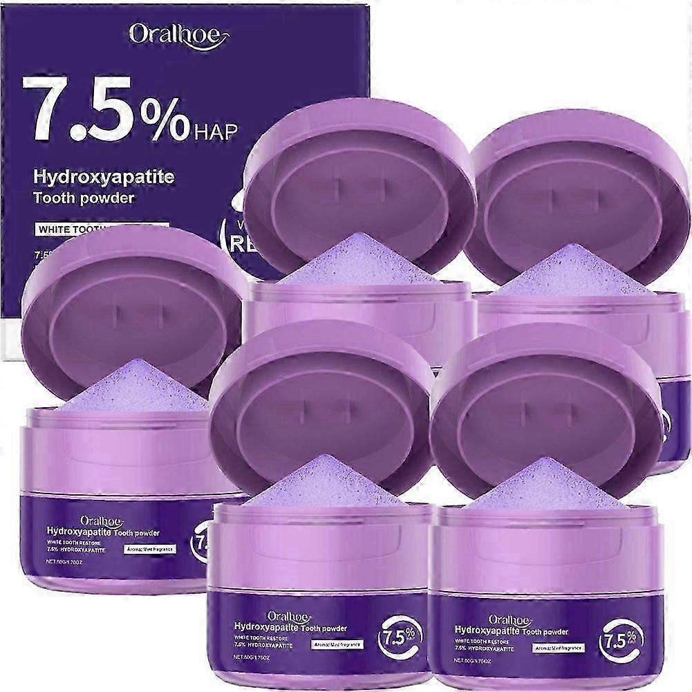 Professional Hydroxyapatite Teeth Whitening Powder - 7.5% Formula for Stain Removal and Enamel Repair