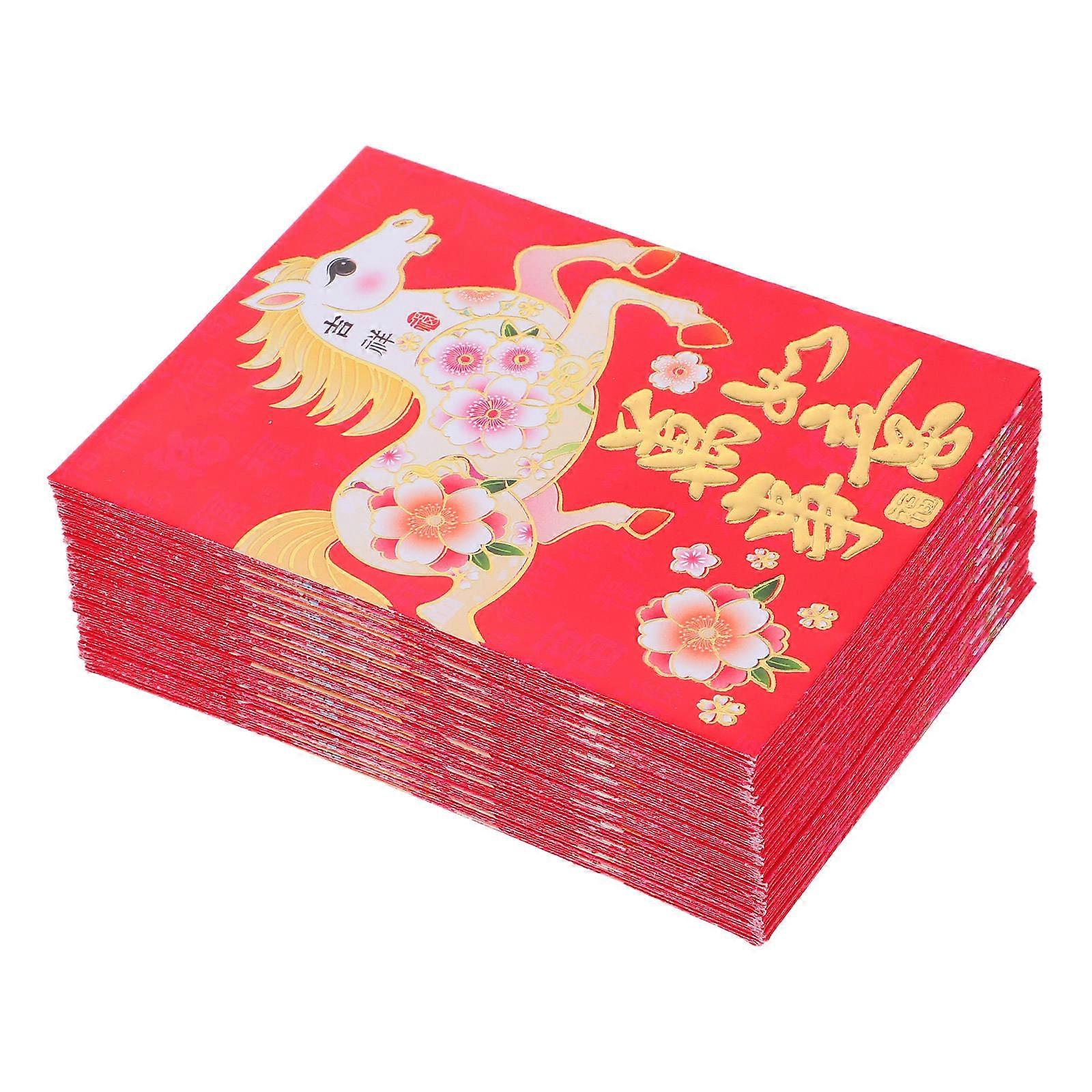 Spring Festival Red Envelopes Paper Envelopes for Storage 600Pcs