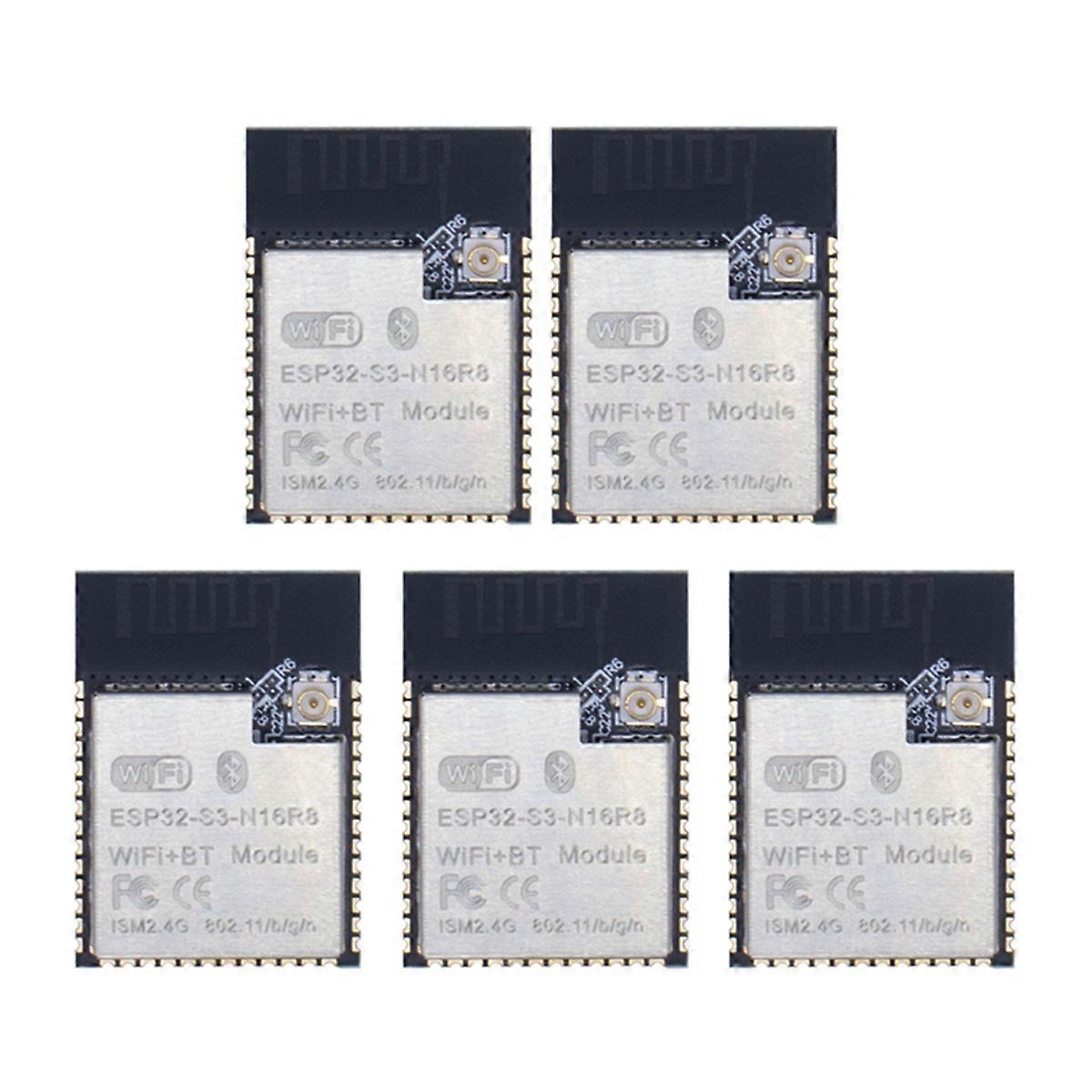 5pcs ESP32-S3-N16R8 Wireless Module ESP32-S3-WROOM-1 Dual-Core WiFi+Bluetooth5.0 Module for IoT Wire