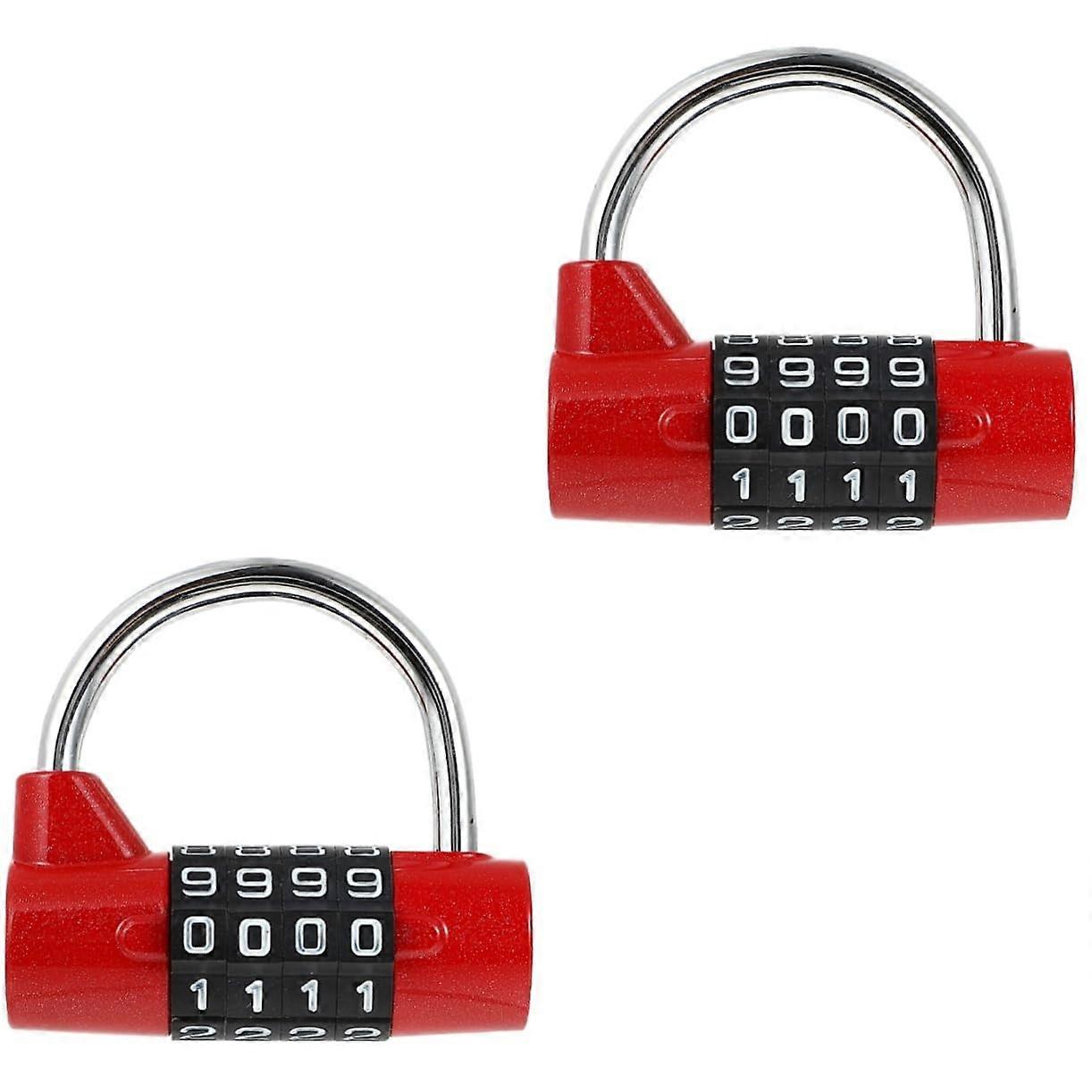 2pcs Combination Padlock Durable Code Lock for School Lockers Cabinets Outdoor Use Resettable Password Security Lock