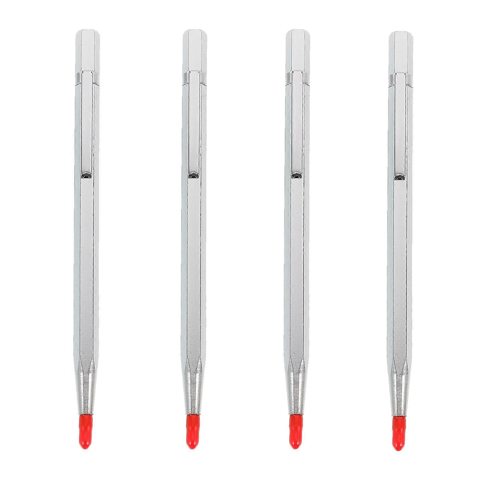 Engraving Tools Tungsten Carbide Scribe for Ceramics 4Pcs Silver Pen