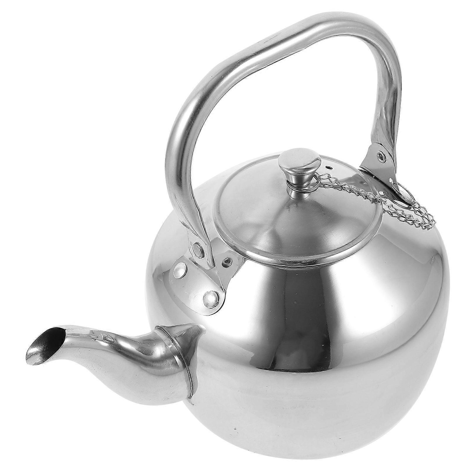 Stainless Steel Teapot For Tea Brewing 1Pack Round Shape Safe Material Ideal For Tea Lovers And Households