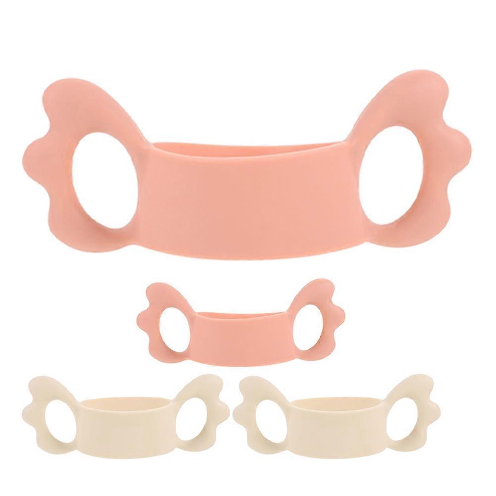 Universal Silicone Baby Bottle Handles for Enhanced Grip 4Pcs Assorted