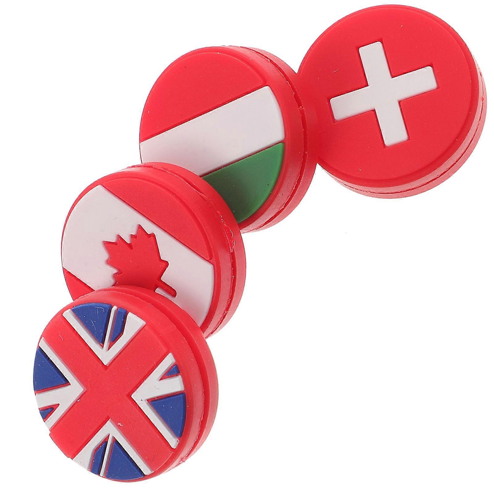 Tennis Racket Dampener Silicone Shock Absorber for 20Pcs Flag Shape