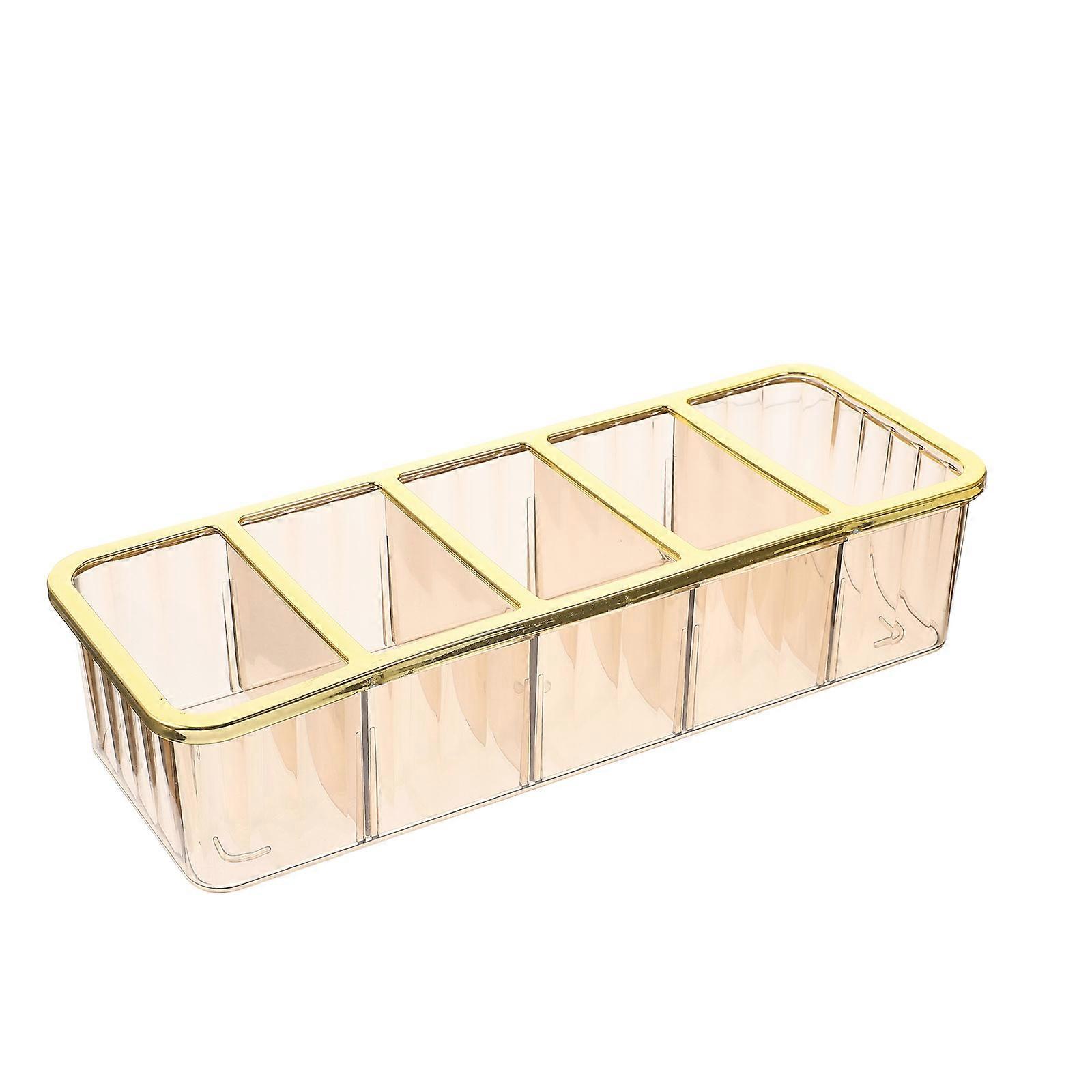 Remote Control Holder Home Storage for Storage Use 5-Compartment Container