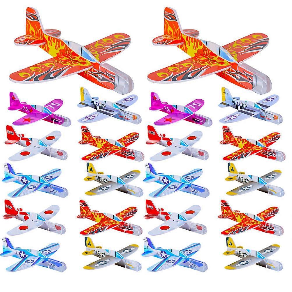 64 Pcs Safe And Shatter-Proof Mini Plane Toy For Children Birthday Gift 10X9.5X1.5Cm Improve Problem-Solving Skills