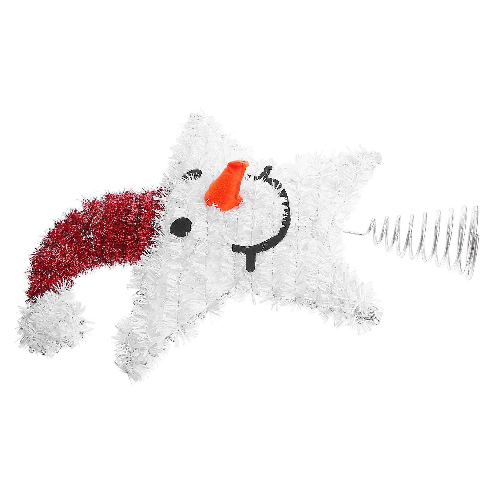 Christmas Star Topper White Plastic with Easy Setup for Christmas Decorations