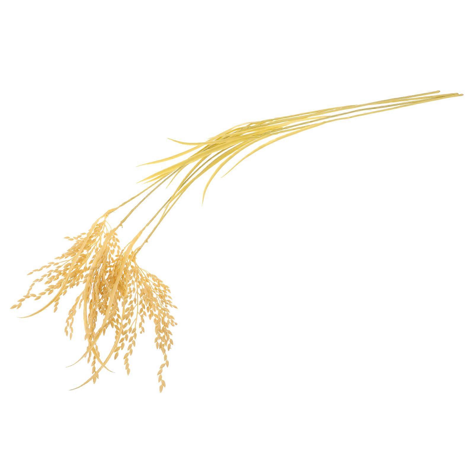 Artificial Rice Wheat Ears Decorative Flowers for Home 8Pcs Pack