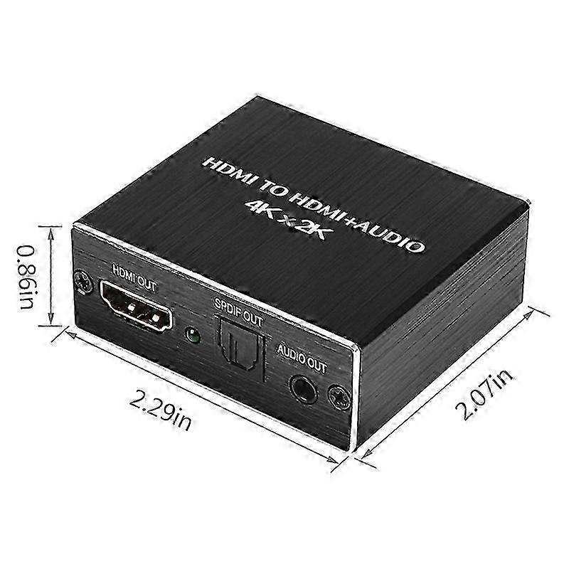 3D 4K*2K HDMI Audio Extractor Optical SPDIF 3.5mm Stereo Converter Splitter
