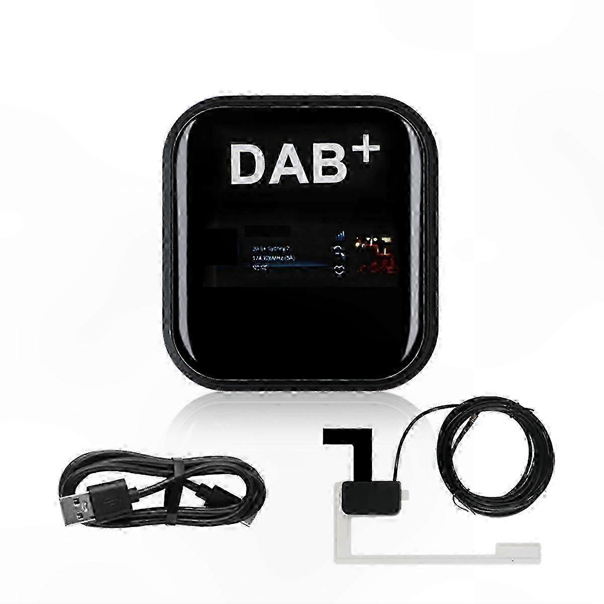 DAB+ Antenna with USB Adapter for Android Car Radio GPS Stereo Receiver Player Compatible with European Markets Universal Use