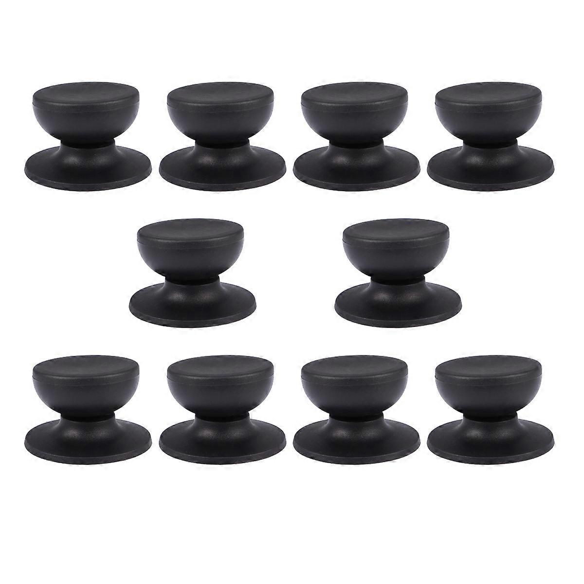 Pot Lid Handle Matte Surface Replacement for 20Pcs Black Cookware Knobs
