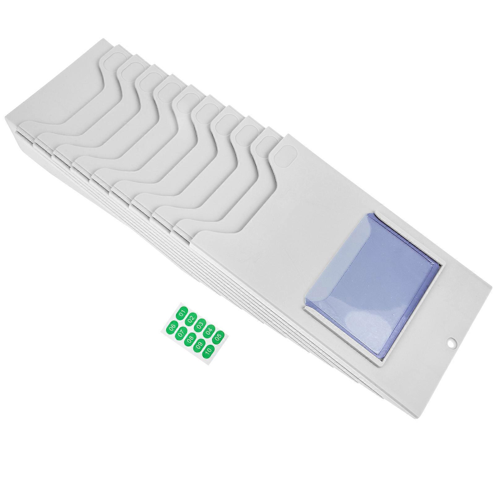 Grey Warehouse Material Card Rack for Hanging Time Card Holder 3Pcs