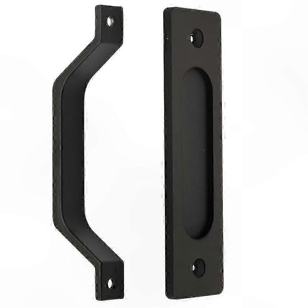 Rustic Double-Sided Pull Handle for Sliding Barn Doors Heavy Duty Design