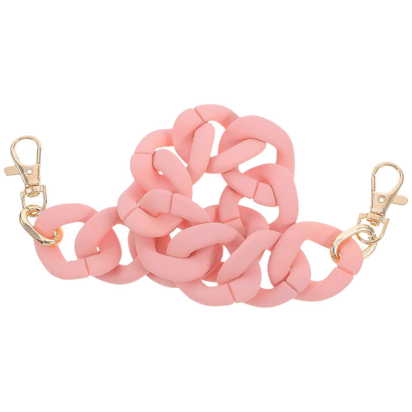 Flat Handbag Chain Strap Replacement Acrylic Purse Strap for DIY 5Pcs