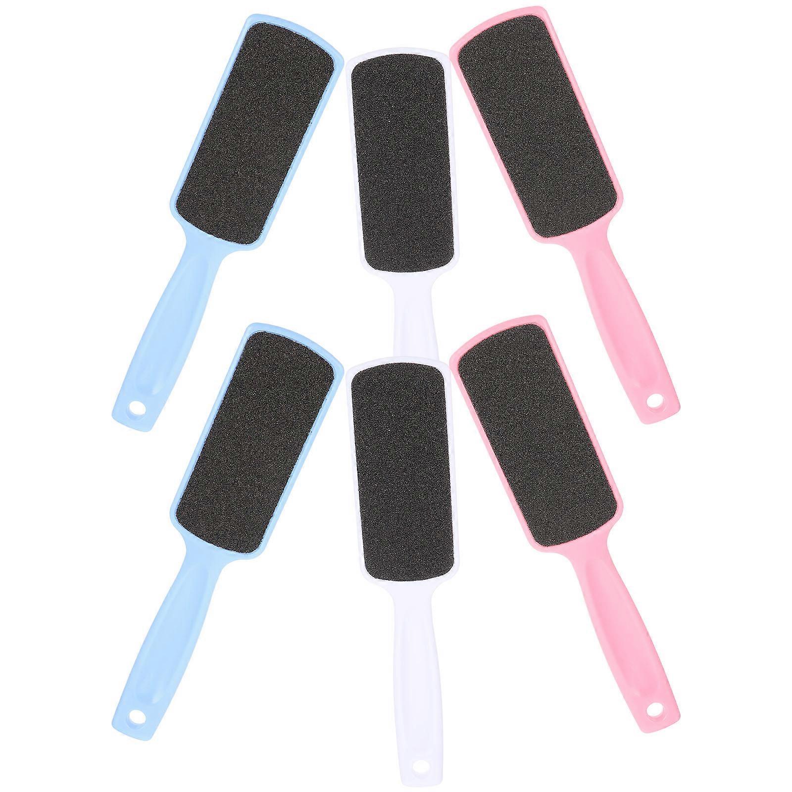 Assorted Color 6Pcs Double-Sided Pedicure Tools for Foot Dead Skin Removal