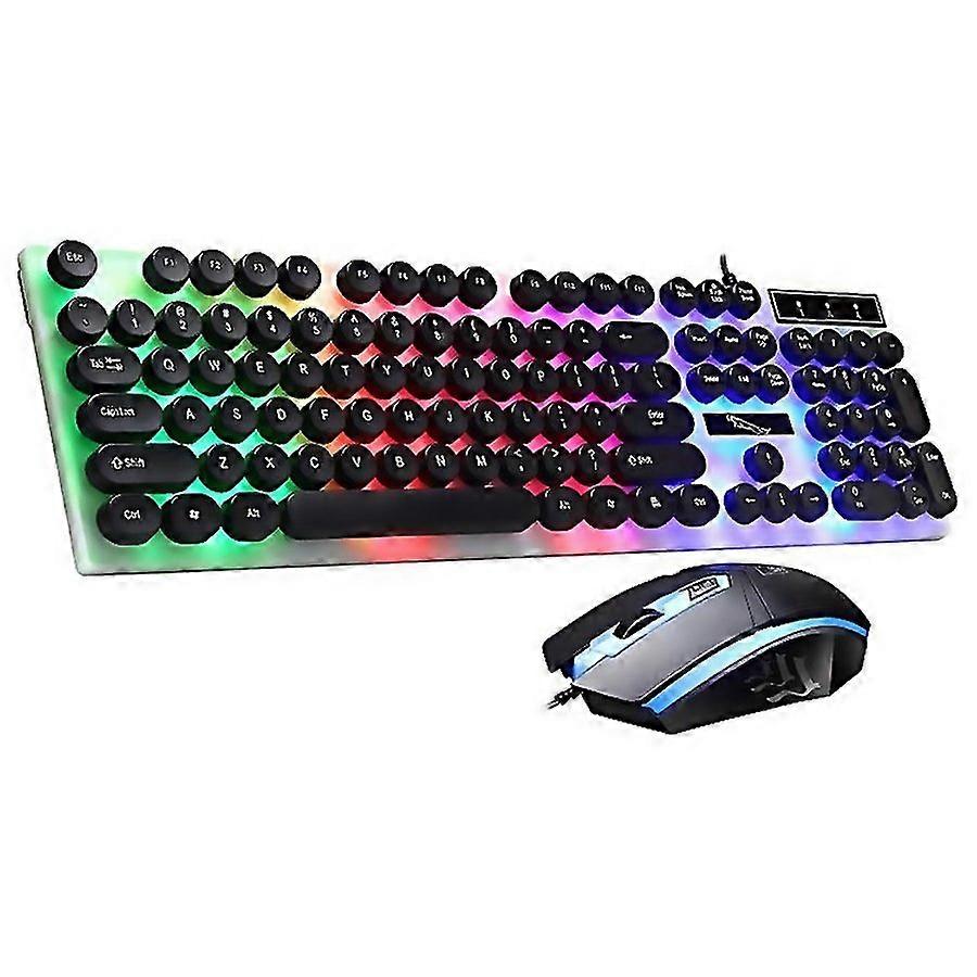 For Zgb G21 Luminous Wired Keyboard Mouse Set
