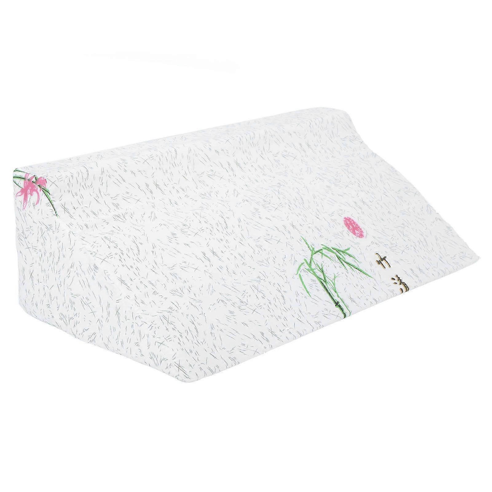 Side Wedge Pillow for Sleeping Bed Wedge Pillow Reducing Back Pain Washable R Shaped Flip Pillow for Bedridden Patients 50x25x15cm