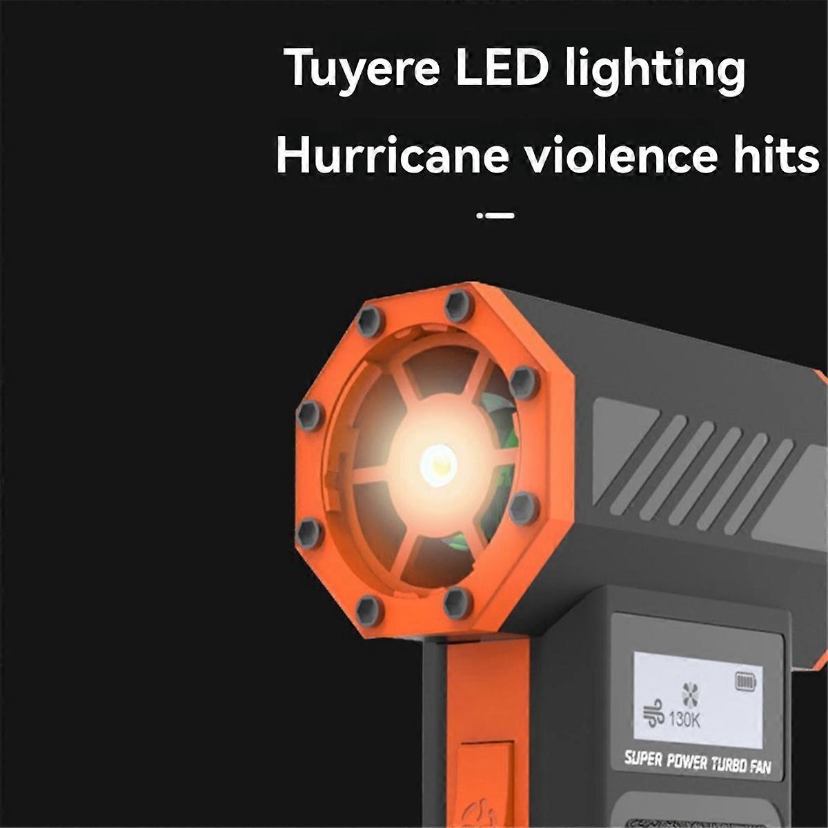 130000RPM Mini Fan Air Blower Fan with Led Display&Light B