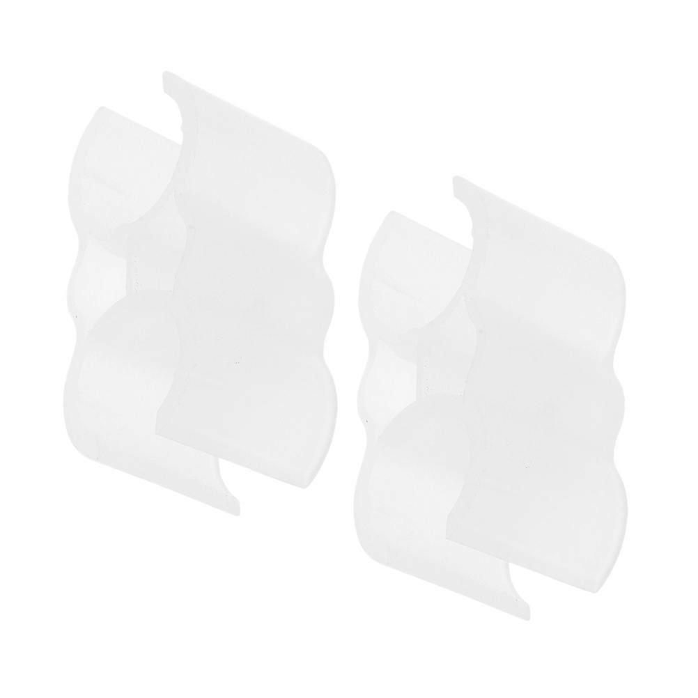 Wall Mount Broom Holder Double Pipe Clamps for 10Pcs Fastener Set