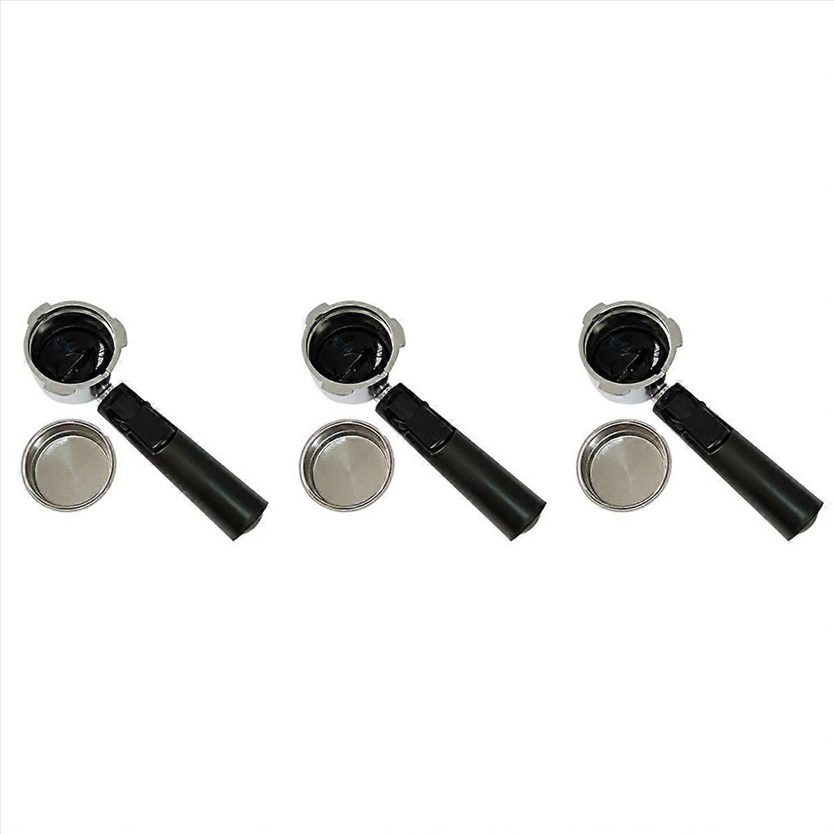 3 Set 51Mm Bottomless Coffee Reusable Filters Portafilter for Homix Holder 60Mm 15-20Bar for Espress