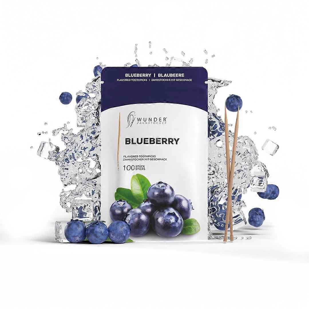 ミラクルつまようじ - フレーバーつまようじ ブルーベリー (rp) - フレッシュブレス フレーバーつまようじ - シュガーフリー、ビーガン