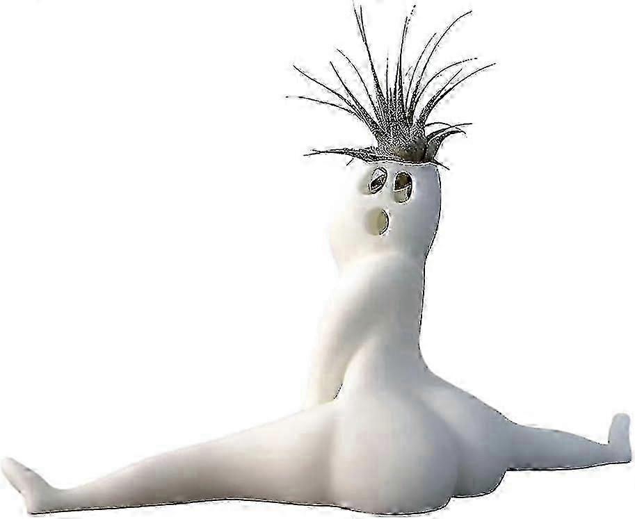 Funny Big Booty Ghost Planter, Resin Prank Gift Decor Planter Air Fern Display Stand, Hilarious Air Plant Display Garden Planter