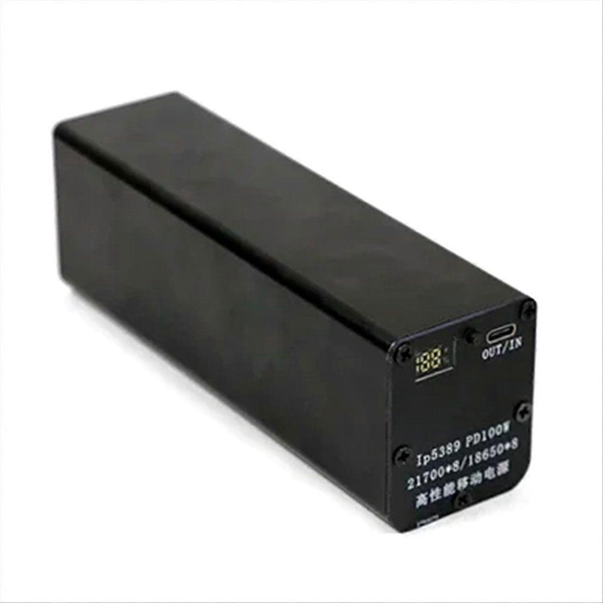 PD100W DIY Power Bank Case Aluminum Shell 21700 Two Way Fast Charging