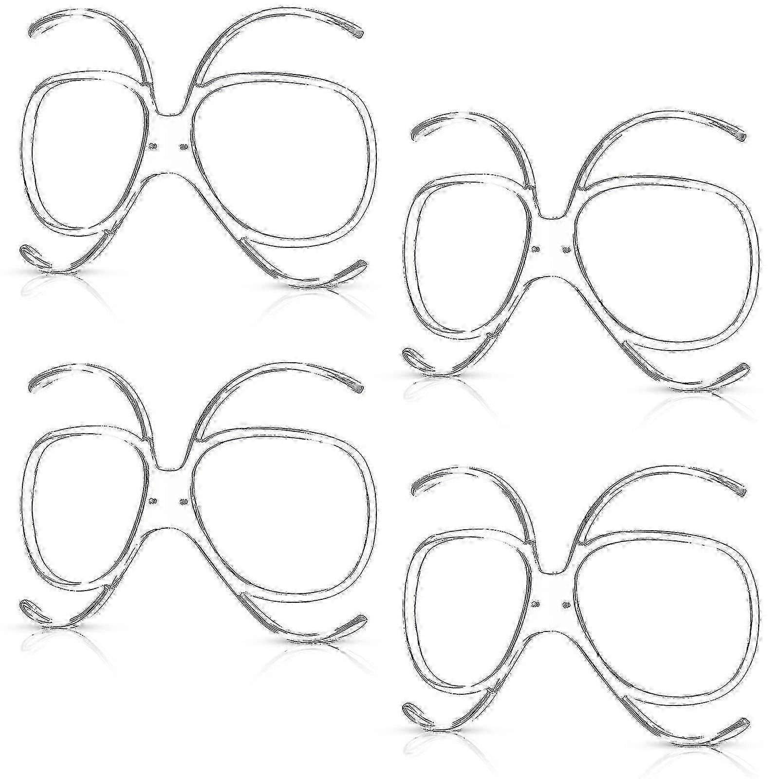 4 Pieces Prescription Ski Goggles Rx Insert Optical Adaptor Ski And Snowboard Goggle Insert Adaptor Optical Insert
