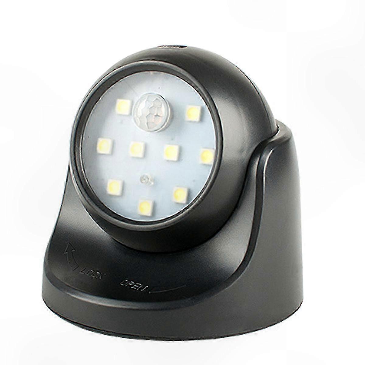 Motion Sensor LED Outdoor Wall Light, Wireless Battery Powered, 360 Degree Rotate and Tilt