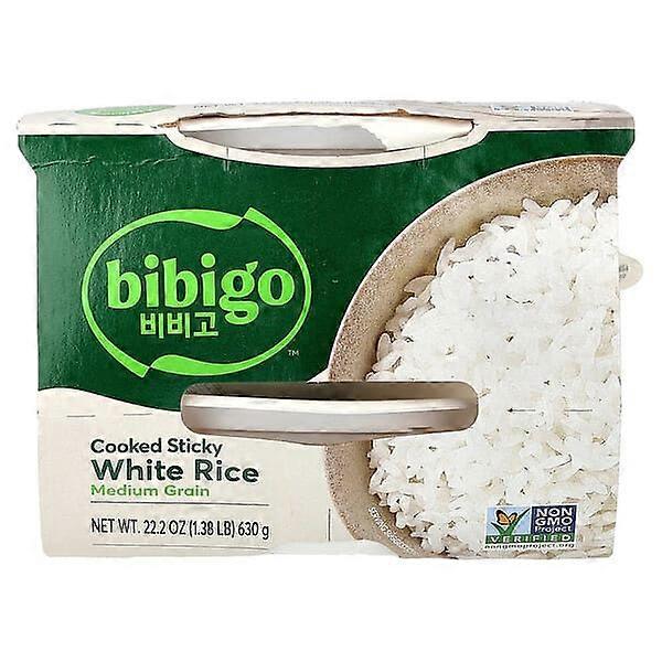 Bibigo, Cooked Sticky White Rice, Medium Grain, 22.2 oz (630 g)