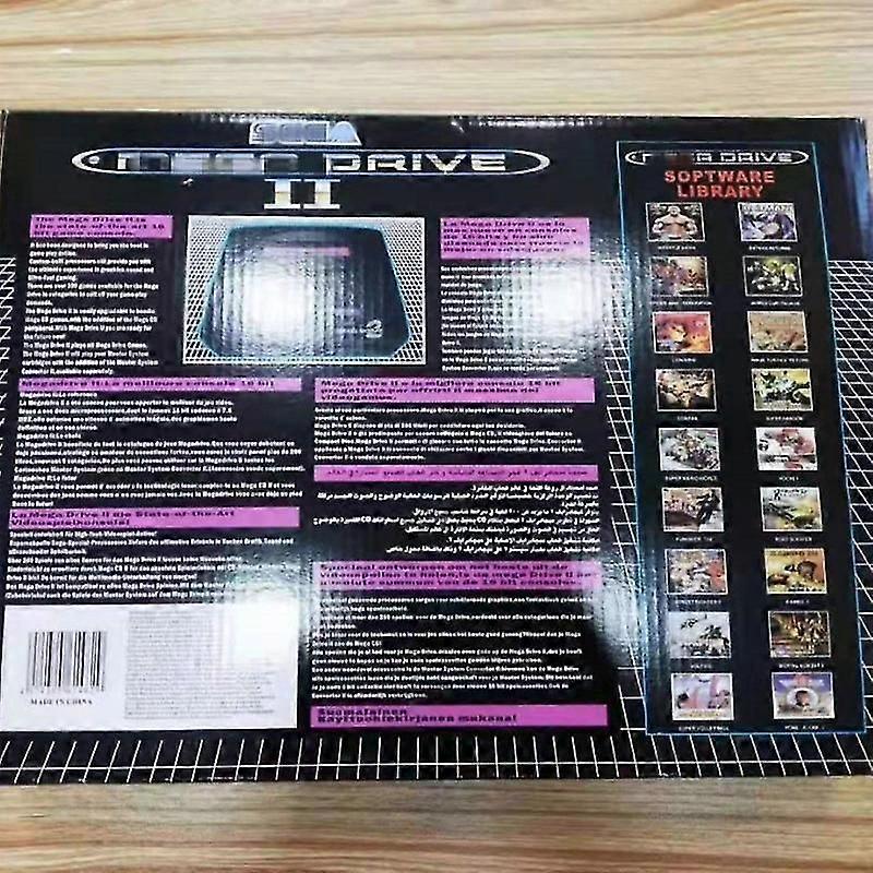 Exquise 16-bit Sega Md Tweede generatie ingebouwde game 368 in 1 dual-handle tv-spelcomputer rood en wit machine