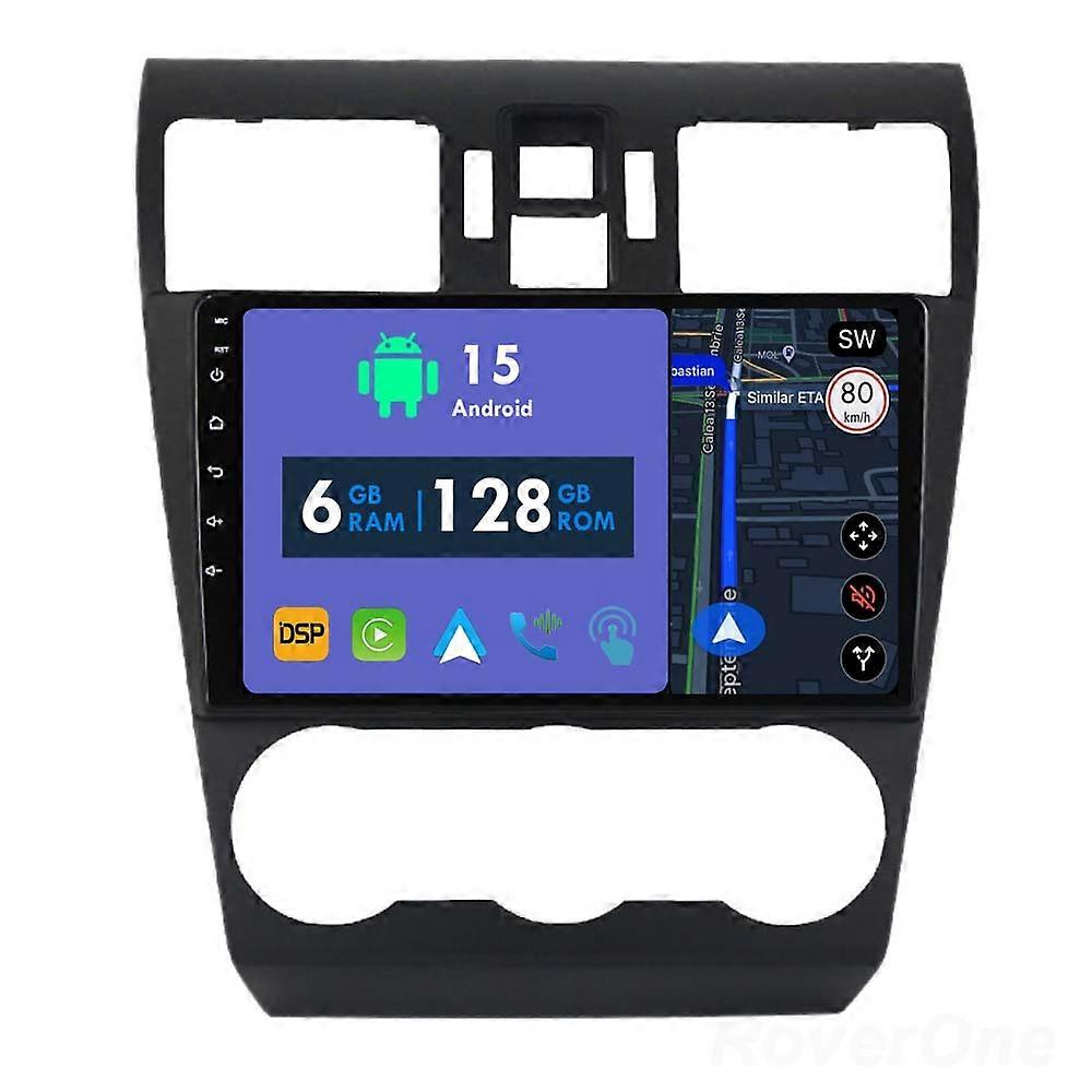 Car Radio 6G+128G CarPlay GPS Navigation Head Unit for Subaru Forester 4 SJ 2012 - 2015 Android Auto Bluetooth Stereo Touch Screen