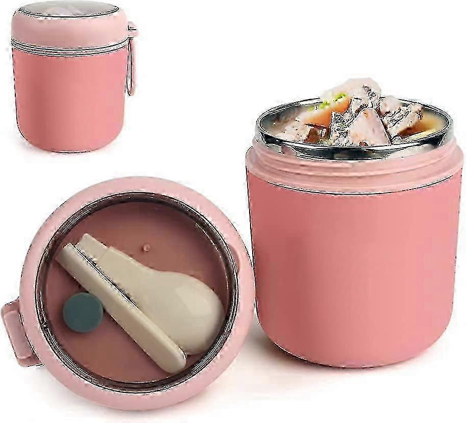 折りたたみ式スプーン、ステンレス鋼の熱食品容器食品魔法瓶スープカップ漏れ防止ホットコールドフードスクー用子供用真空断熱フードジャー