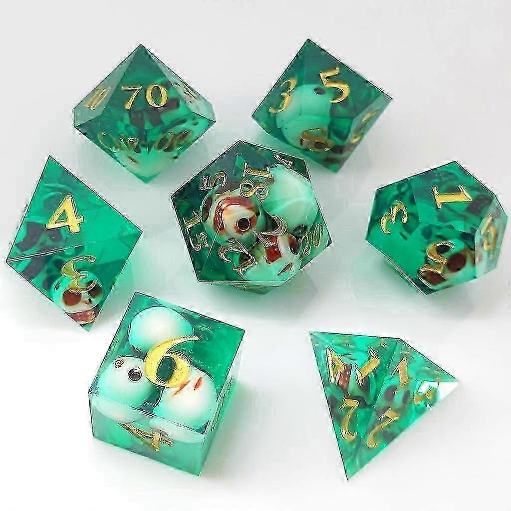 Resin Dice COC Cthulhu Dndtrpg D6 Skull Board Game Toys
