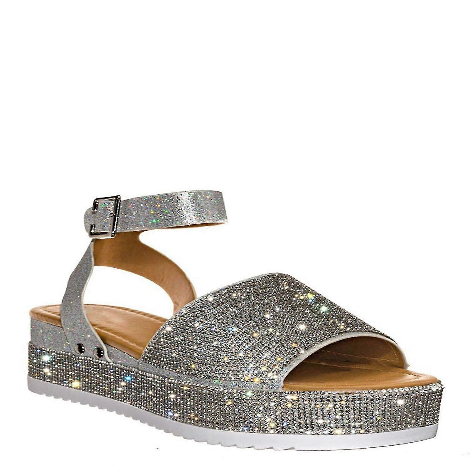 Flatform Wedge Casual Sandal Open Toe Shoes With Nonslip Soles For Dresses Jeans Skirts Short Pants