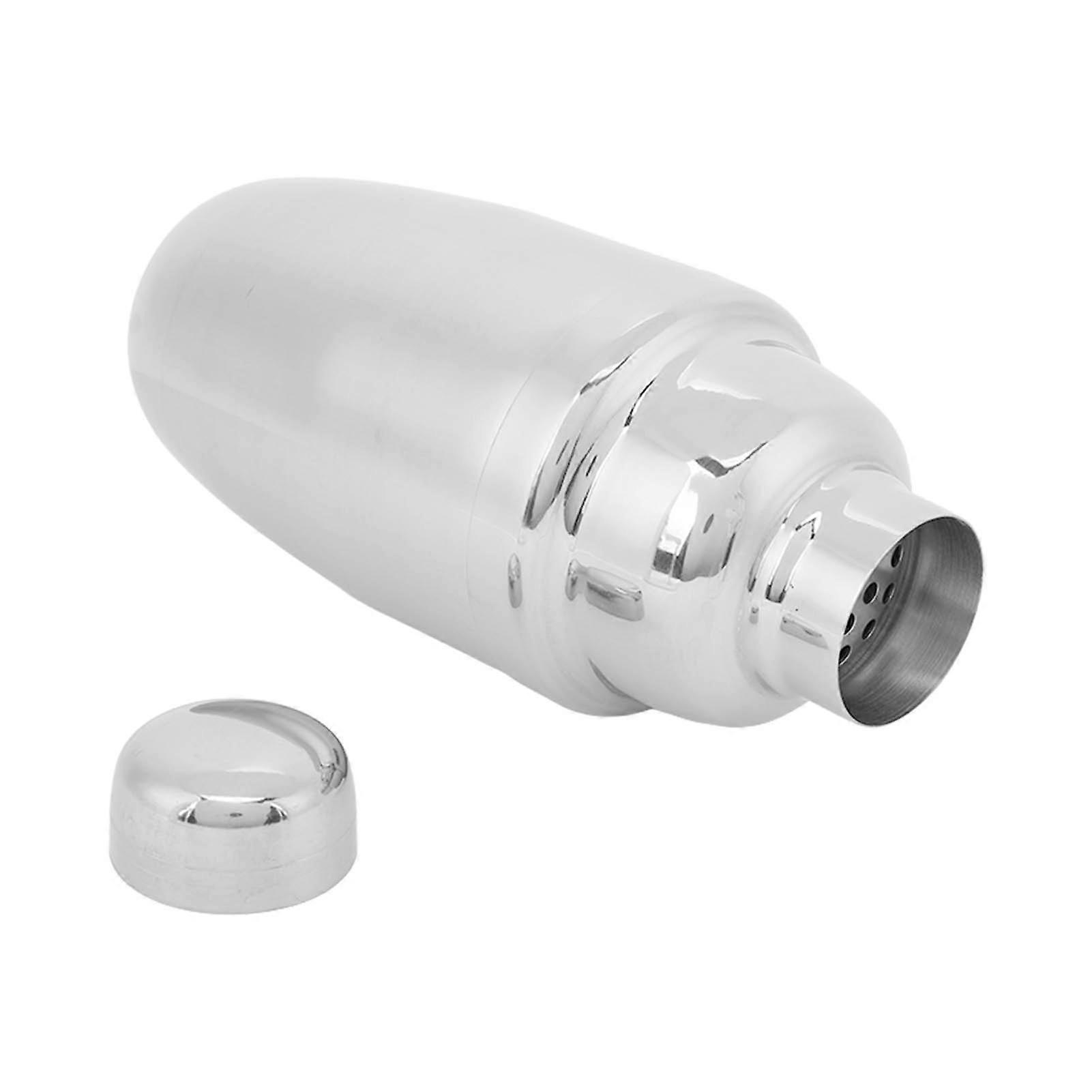 Cocktail Shaker Stainless Steel Rust Proof Bartender Drink Mixer with Lid Strainer for Bar 550ml 