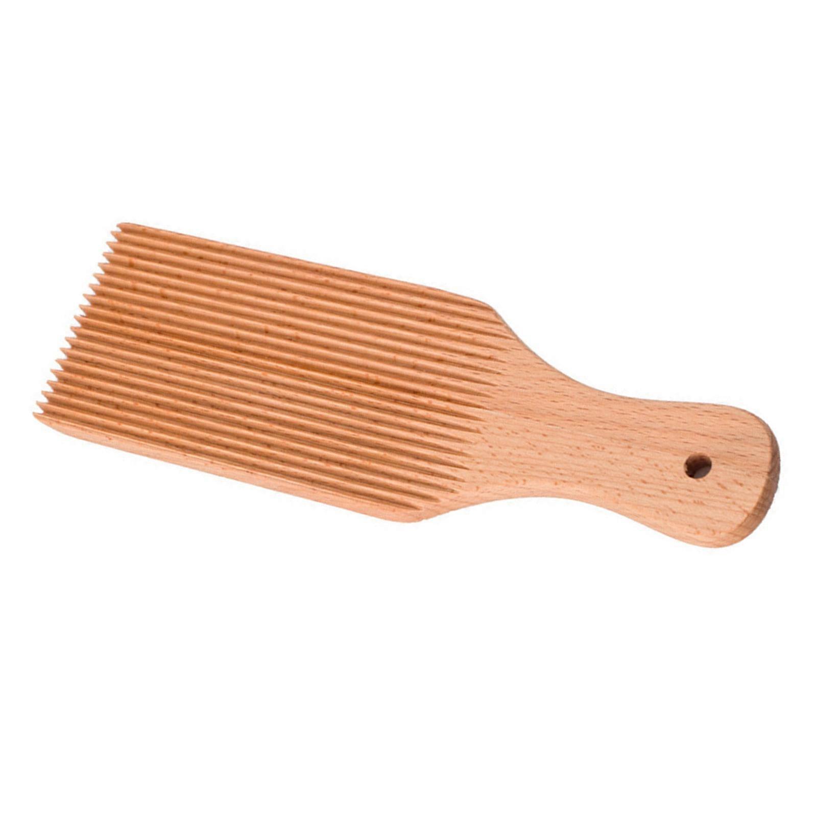 Mutlipurpose Wooden Curved Dough Preparation Board With Textured For Shaping Gnocchi And Freshing Pastas Paddle Tool Multicolor
