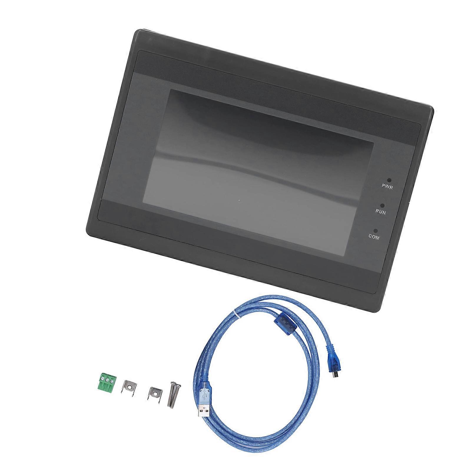 Industrial Control Touchscreens 043AP With Cable ARM9 Processor High Precisions IP65 Front Panel For PLC Communication Multicolor