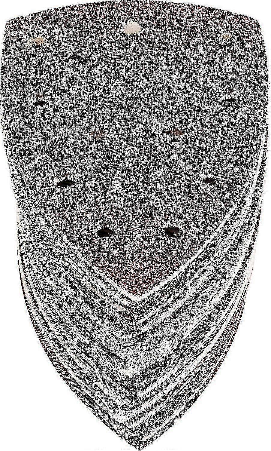 60 pcs Sanding Sheets Triangles Sanding Paper for Mouse Delta Sander 105 x 152 mm