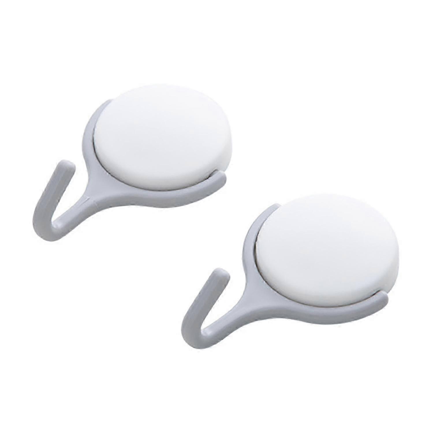 2Pcs Magnetic Hook Nail-free No Trace Microwave Oven Refridgerator Hanging Hooks Rack for Home