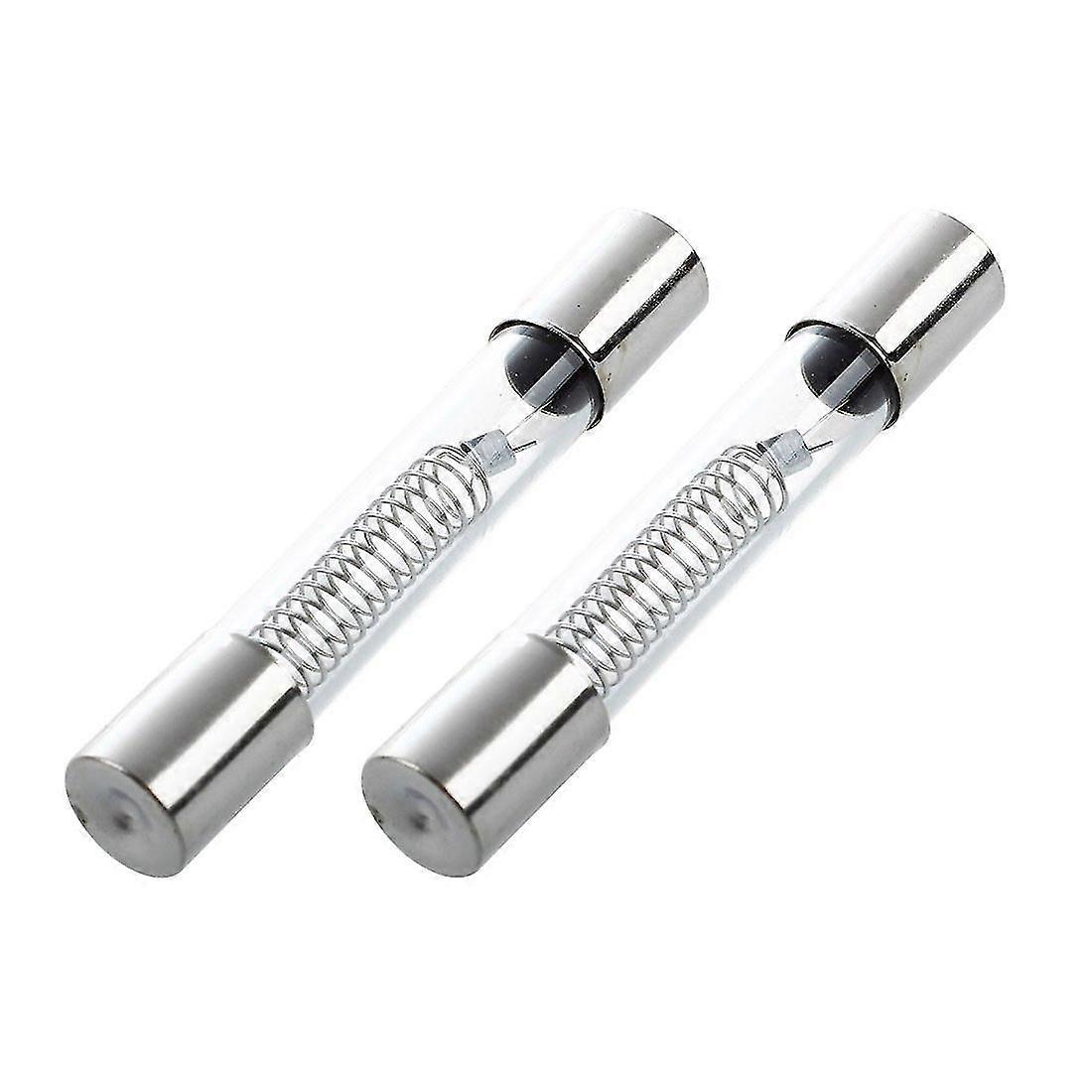 2 X 0.65a 5kv 6mm X 40mm Axial Glass Fuse Tubes Compatible Microwave Oven