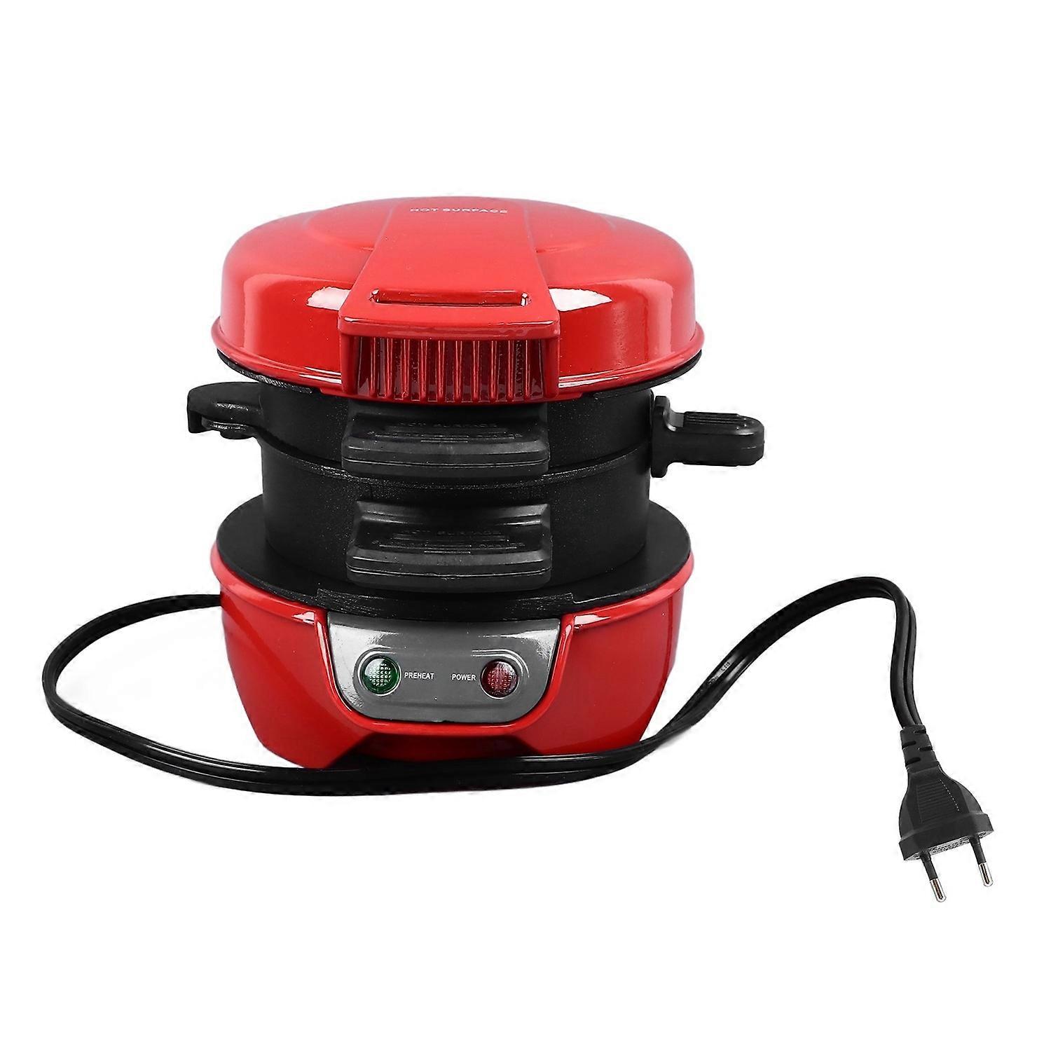 600W Breakfast Sandwich Maker with Egg Cooker Tool Aluminum Easy To Clean Non Stick Breakfast Maker 