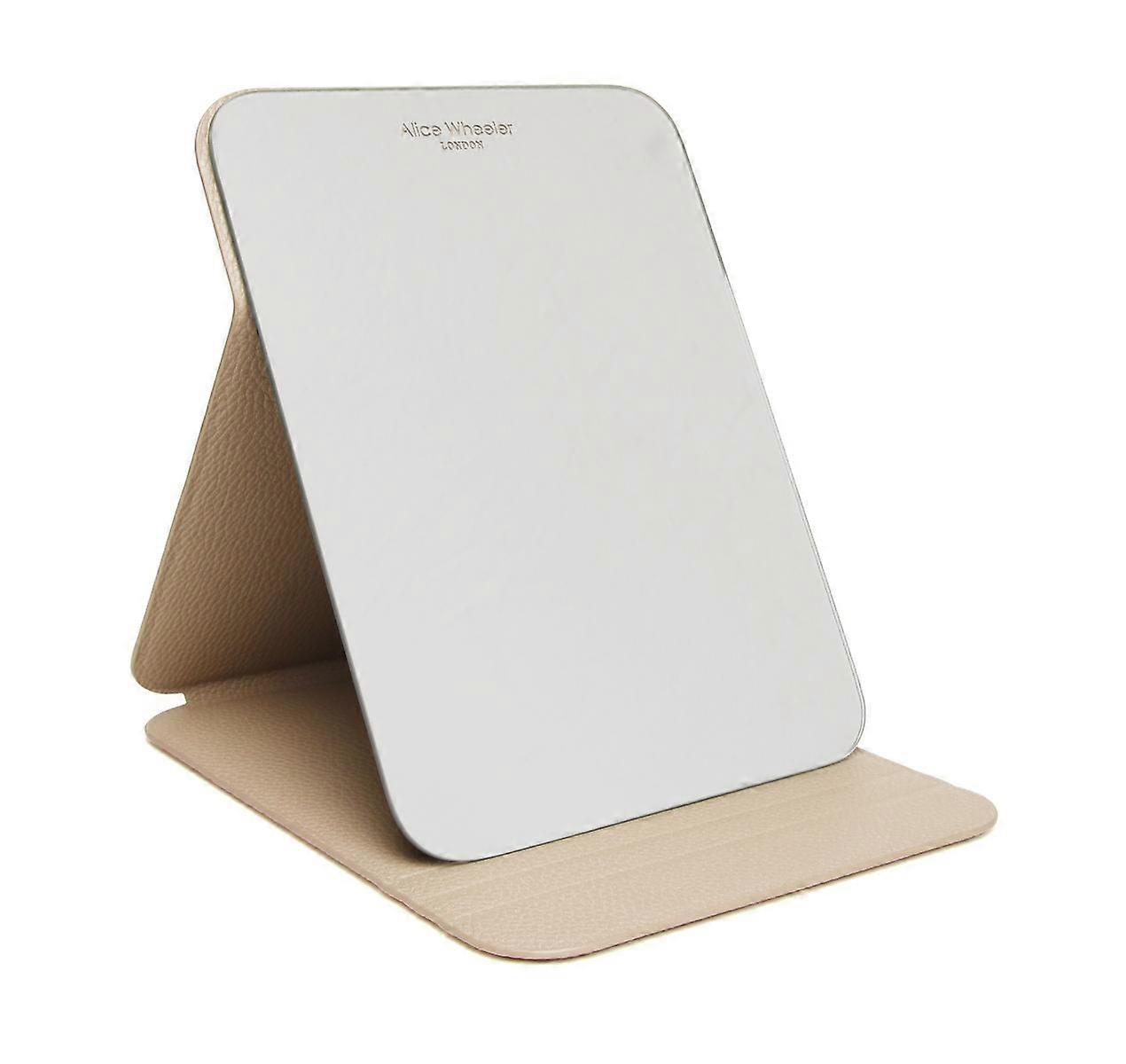 Alice Wheeler Faux Leather Foldable Travel Mirror