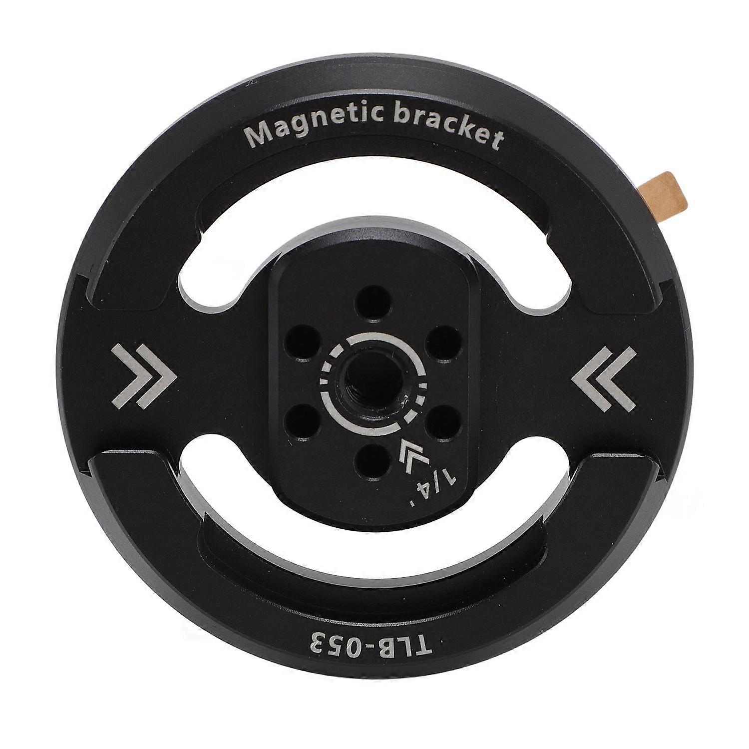 Magnetic Phone Tripod Mount Adapter 1/4in Thread Circle Shape Phone Tripod Mount Adapter