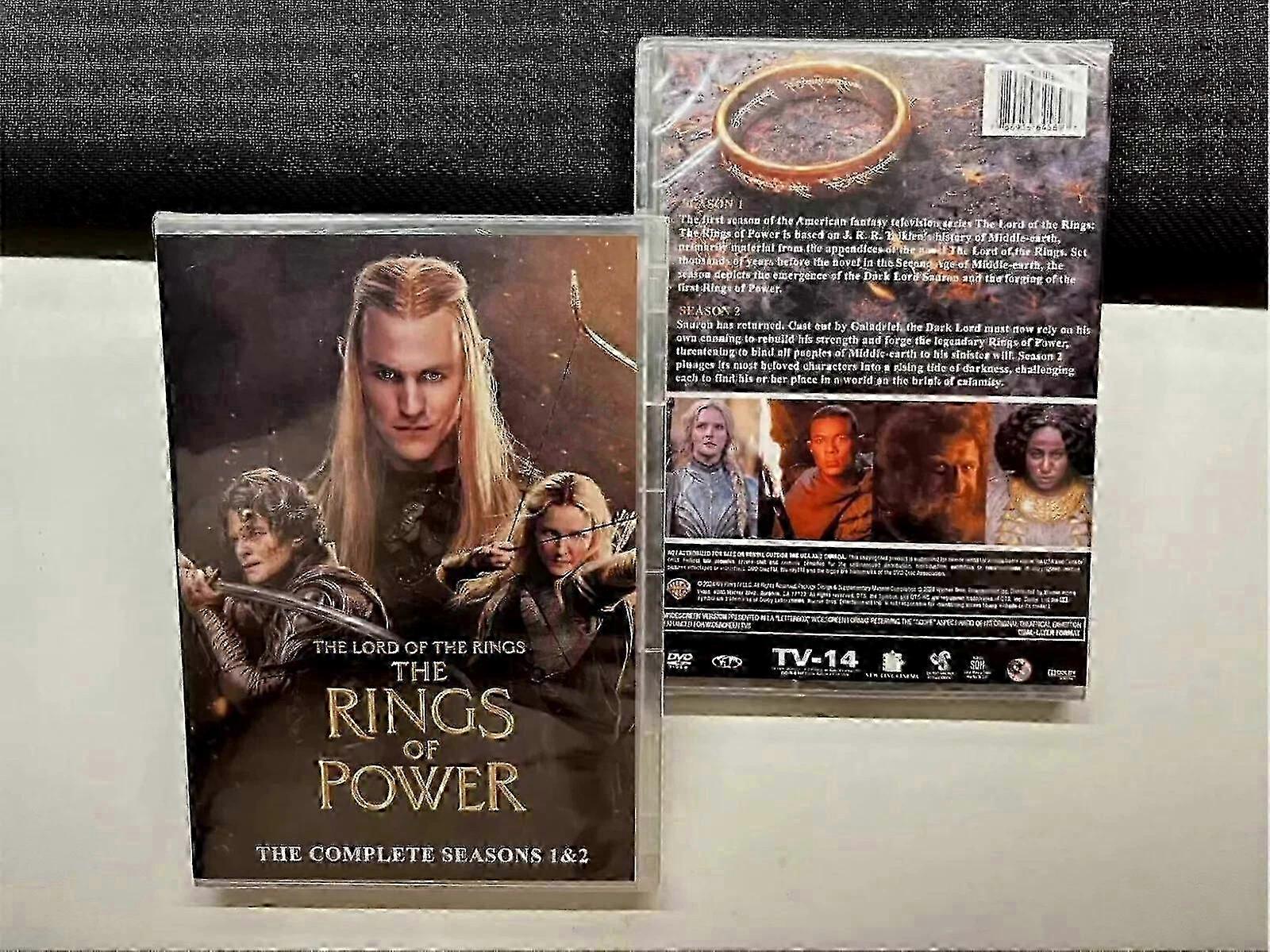 O Senhor dos Anéis: Os Anéis do Poder - Temporadas 1 e 2 em DVD, 6 discos