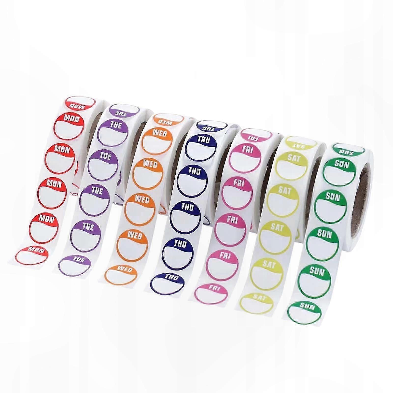 Reusable Date Dots Stickers for Meal Prep Containers