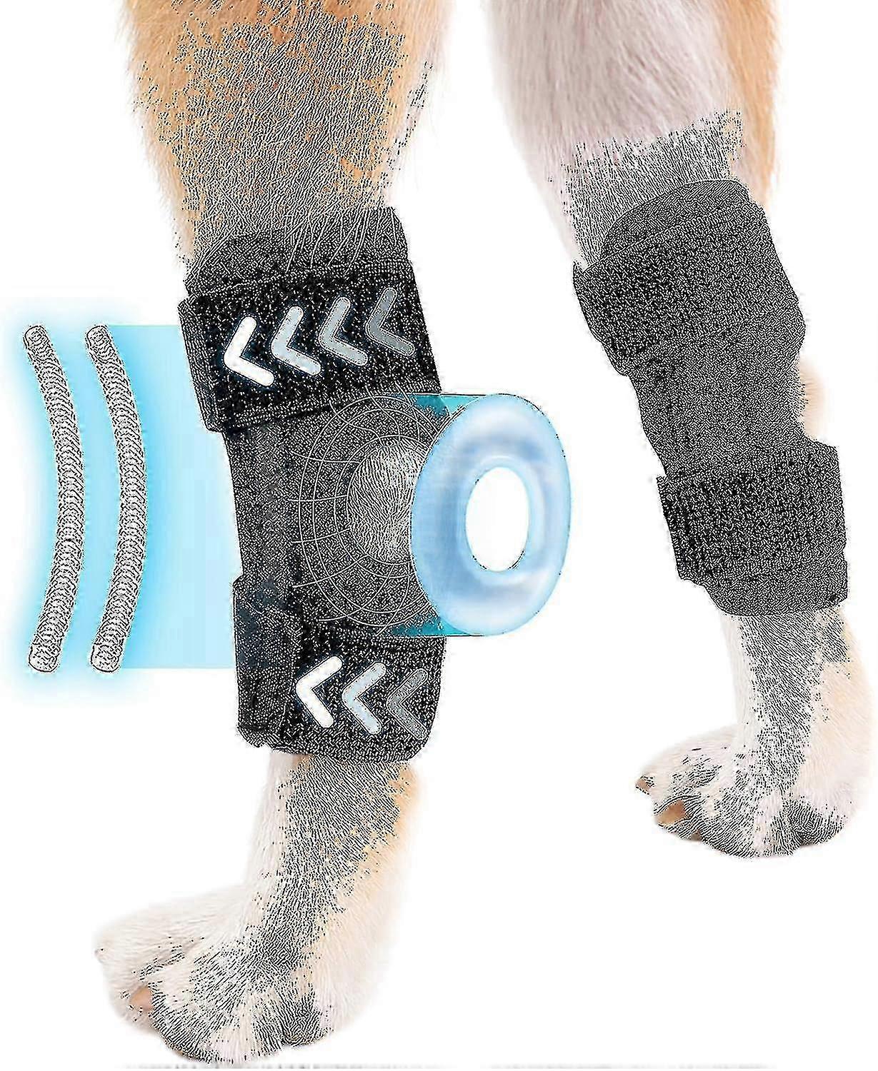 دعامة الساق الخلفية للكلب: دعم العرقوب والكاحل لتمزق الرباط الصليبي الأمامي و CCL ، التفاف ضغط مفصل الساق الخلفي للكلاب - الحماية من الإصابة ، تخفيف التهاب المفاصل ، العناية بالجروح