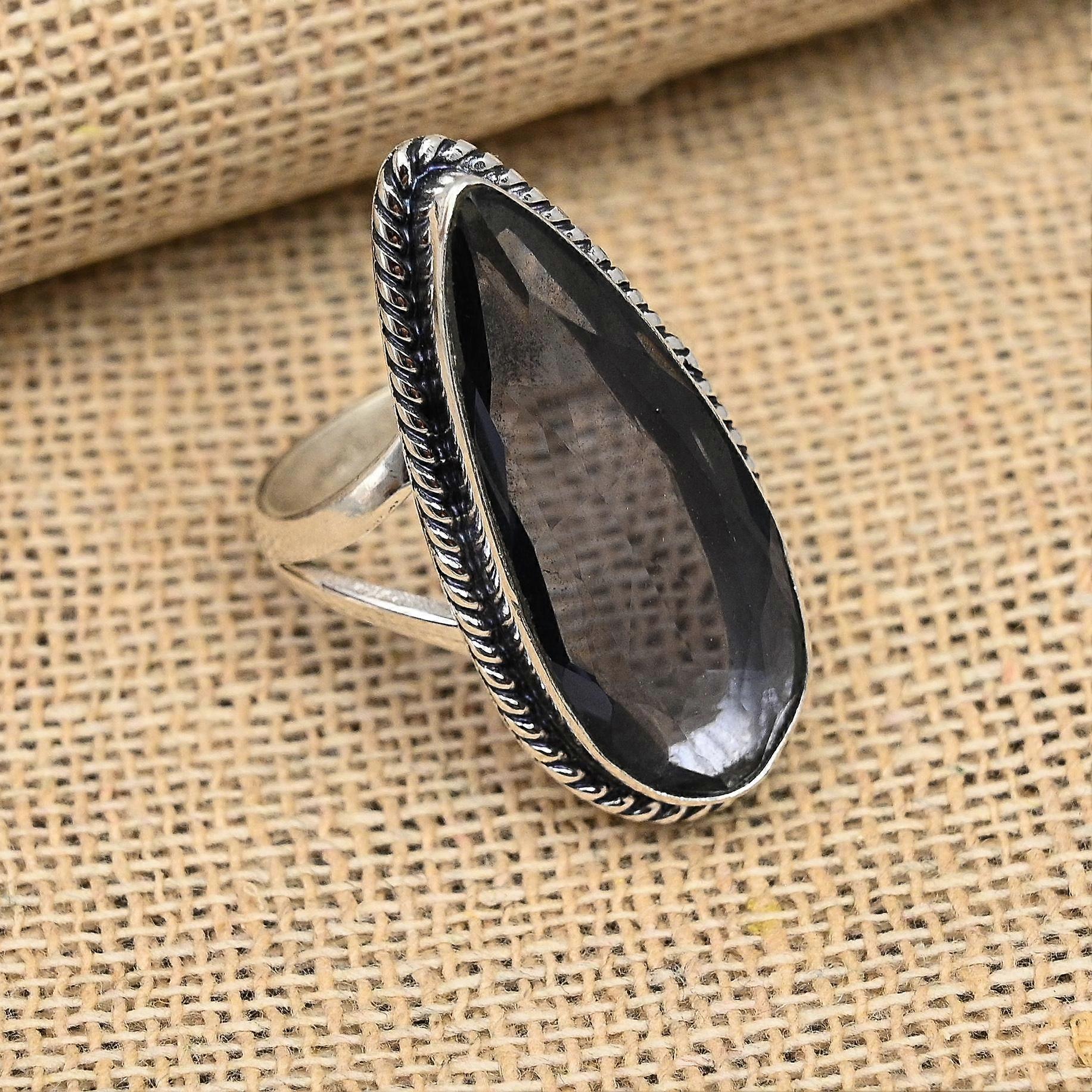Iolite Gemstone Handmade Solid 925 Sterling Silver Ring Jewelry For Thanksgiving